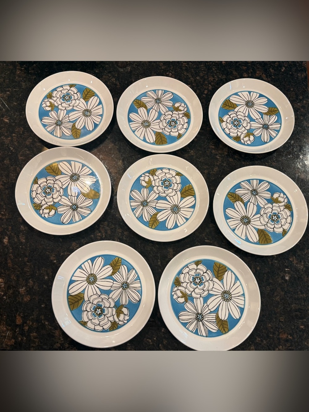 Vintage Mikasa Duplex Damsel Lunch Plates Set Of 8